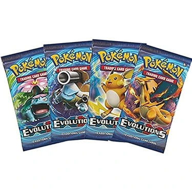 Abetto Pokemon Evolutıons Oyun Kartı (4 Paket Bir