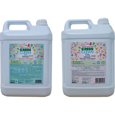 Green Clean Baby Çamaşır Deterjanı ve Çamaşır Yumuşatıcı 2' Li Set 5