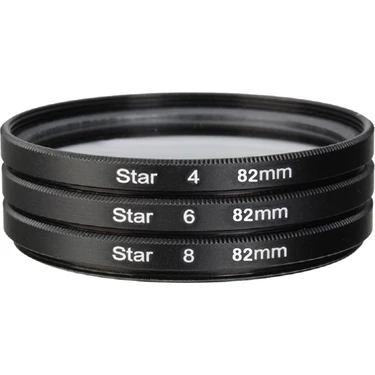 Yesper 3 Adet Dslr Filtre Seti, Çanta 4 6 8 Fotoğraf Aksesuarları, 82MM (Yurt