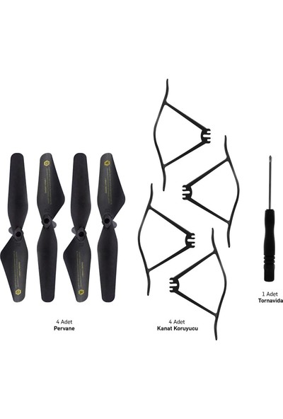 Corby CX007 Drone CX014 MF0230 MF0231 SD02 CX007 CX020 Dronlara Uyumlu Yedek Pervane Seti CX007 Pervane