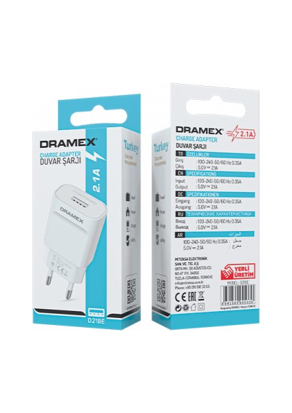 2.1A USB Başlık Eco-Head Eco (Kablosu Yoktur!!!)