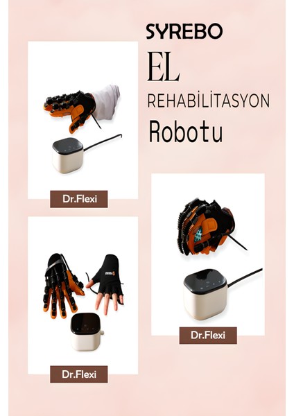 Syrebo El Rehabilitasyon Robotu Sol Eldivenli