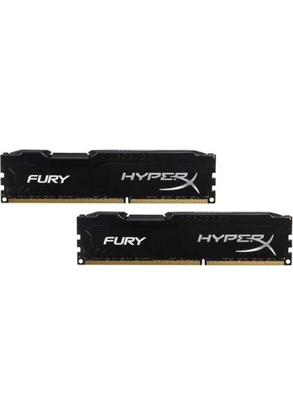 Kingston Hyperx Fury Black 16GB (2X8GB)1600MHZ Ddr3 Ram (HX316C10F/8) 2'li Set