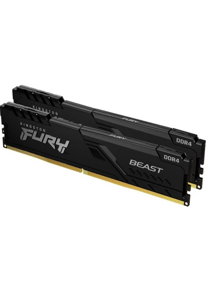 Kingston Fury Beast 16GB (2X8GB) Ddr4 CL16 3200MHZ KF432C16BB/8 Ram Bellek 2'li Set