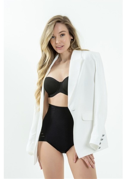 7138 Kadın Siyah Büyük Beden Düz Kumaşlı Straplez Sütyen(Göğsü Biyeli) fırsatları