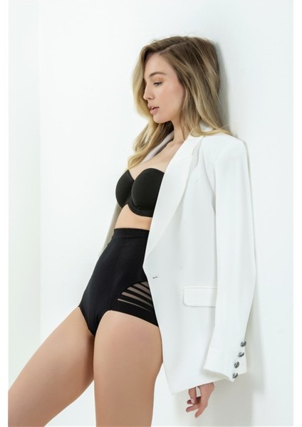 7138 Kadın Siyah Büyük Beden Düz Kumaşlı Straplez Sütyen(Göğsü Biyeli) indirimleri