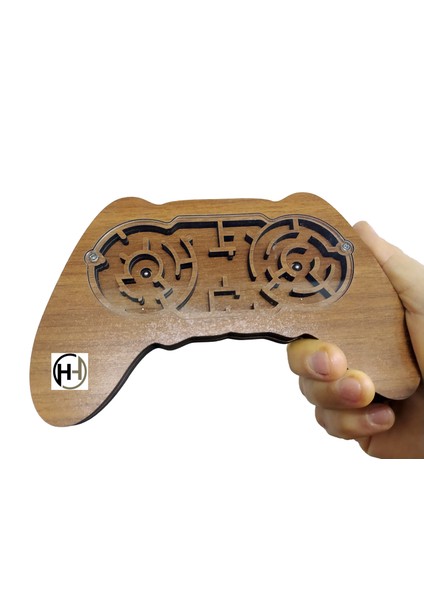 Ahşap Joystick Labirent Eğitici ve Zeka Oyuncağı Beceri Geliştirici Konsantrasyon Destekleyici Hboy1