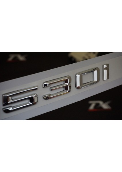 Bmw 530İ Bagaj Krom Metal 3m 3D Yazı Logo