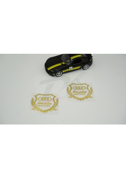 Audi Motors Logo Kelebek Cam Buğday Başakları Logo 2li Seti