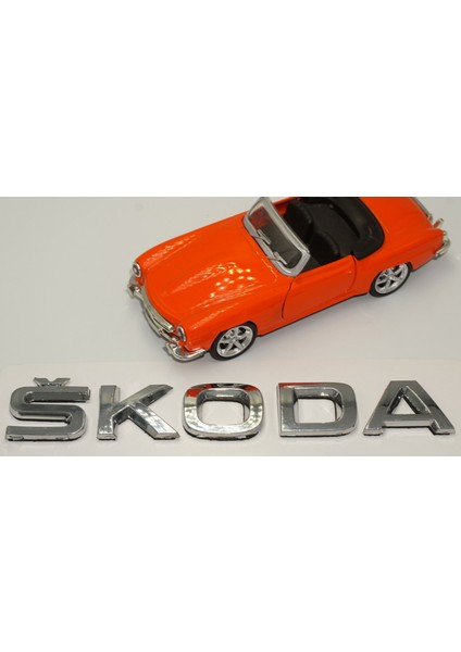 Skoda Bagaj Krom Abs 3m 3D Yazı Logo Amblem