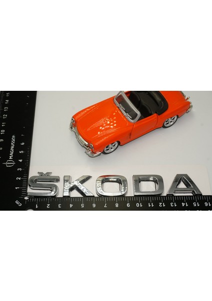 Skoda Bagaj Krom Abs 3m 3D Yazı Logo Amblem