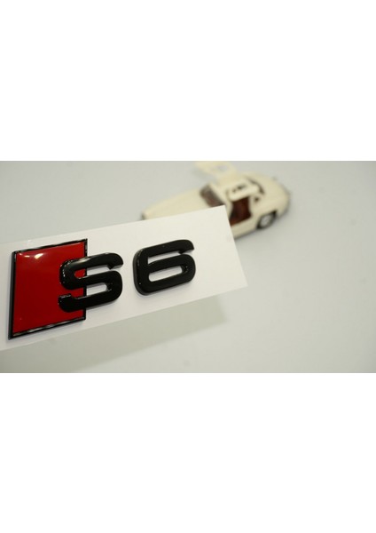 Audi S6 Bagaj Parlak Siyah Abs 3m 3D Yazı Logo Amblem Orjinal Ürün