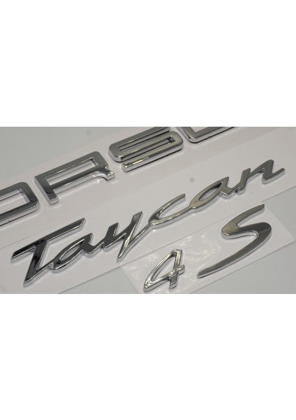 Porsche Taycan 4s Bagaj 3m 3D Abs Yazı Logo Amblem Seti Orjinal Ürün