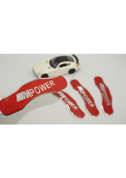 Bmw M Power Logo Kaliper Üstü 3m 3D Metal Logo Arma Amblem Seti