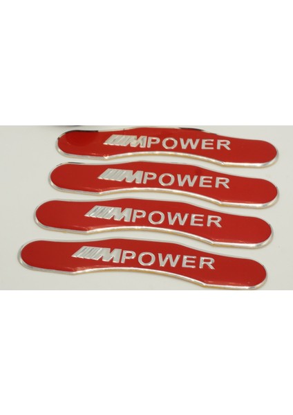 Bmw M Power Logo Kaliper Üstü 3m 3D Metal Logo Arma Amblem Seti fırsatları