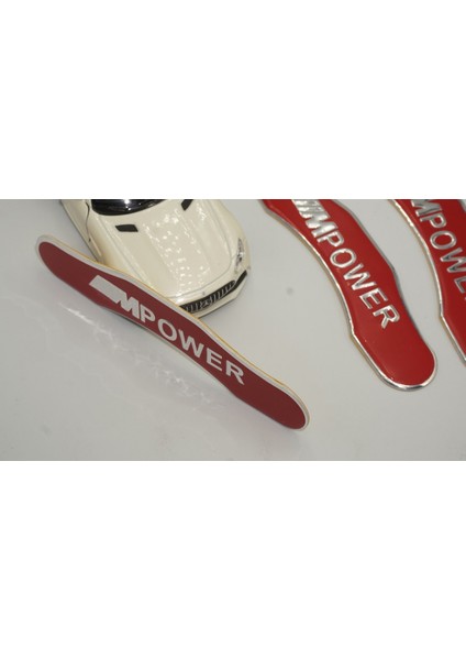 Bmw M Power Logo Kaliper Üstü 3m 3D Metal Logo Arma Amblem Seti indirimleri