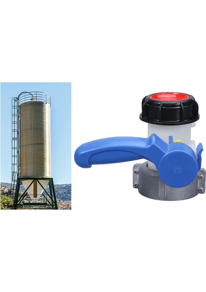1000L Ibc Için Ibc Tote Tank Adaptörü 75MM Direnç Musluk Su Adaptörü (Yurt Dışından)