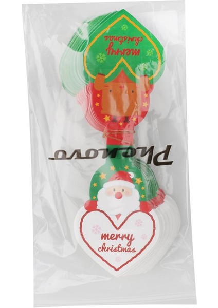 Phenovo 50X Mutlu Noeller Noel Baba Madde Hediye Hediye Etiketleri Noel Tebrik Kartları (Yurt Dışından) modelleri
