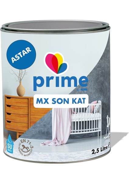 Hemel Prime Endüstriyel Mx Beyaz Astar 2.5 Lt