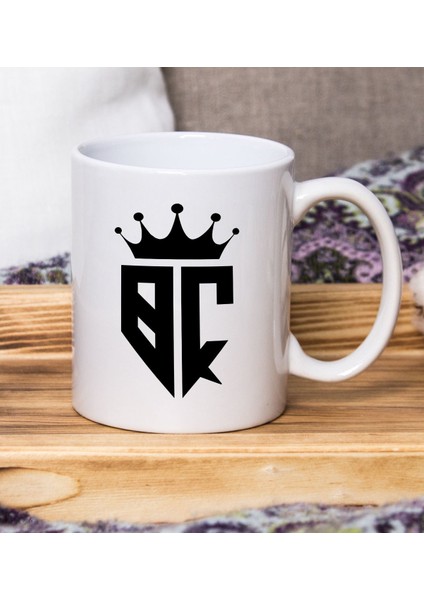 Gift Kişiye Özel Monogram Harfli Beyaz Kupa Bardak, Monogram Logo Harf, Monogram, Baş Harfli, Ev ve Ofis Hediyesi fiyatları