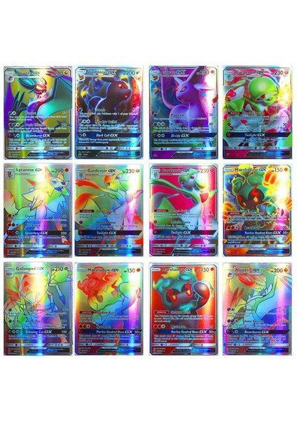 100 Adet Gx Mega Efsanevi Pokemon Kartları (Yurt Dışından)