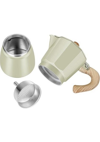 Kahve Makinesi Alüminyum Mocha Espresso Percolator Pot Kahve Makinesi Moka Pot 6cup Set Üstü Kahve Makinesi | Kahve Tencereleri (Yurt Dışından)