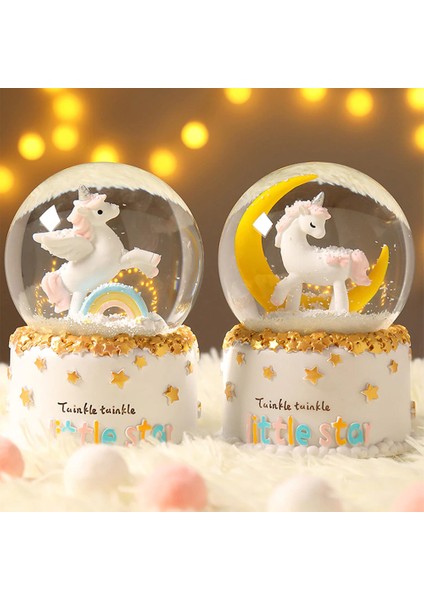 Unicorn Işıklı Müzikli Püskürtmeli Büyük Boy Kar Küresi indirimleri