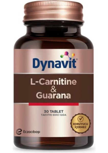 Eczacıbaşı Dynavit L-Carnitine Ve Guarana Takviye Edici Gıda 30 Tablet