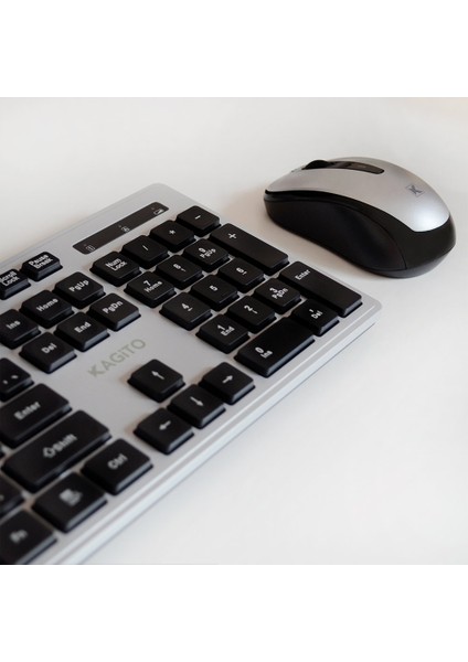 Silver Kablosuz Klavye & Mouse Set