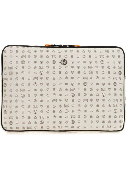 Monogram Bej Unisex Laptop & Evrak Çantası Blkor Laptop-Mn