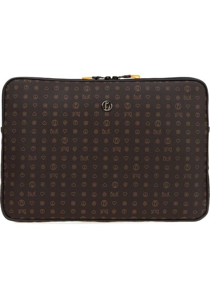 Monogram Kahve Unisex Laptop & Evrak Çantası Blkor Laptop-Mn
