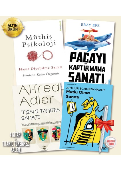 Hayır Diyebilme Sanatı - Paçayı Kaptırmama Sanatı - İnsanı Tanıma Sanatı - Mutlu Olma Sanatı - 4 Kitap