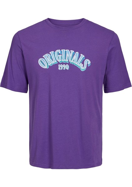 Joreuphorı Tee Ss Crew Neck Tg Mor Erkek T-Shirt 12232256-Deep modelleri