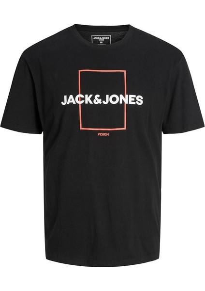 Jcoexplored Tee Ss Crew Neck Mc Siyah Erkek T-Shirt 12231222-Black