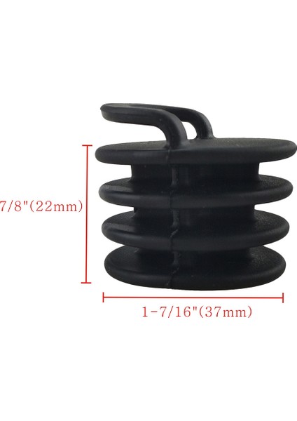 10 Parça 37MM Kayak Kano Scupper Durdurucu Tahliye Buzağı Deliği BLACK05 (Yurt Dışından)