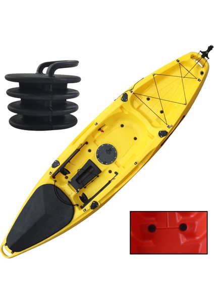 10 Parça 37MM Kayak Kano Scupper Durdurucu Tahliye Buzağı Deliği BLACK05 (Yurt Dışından)