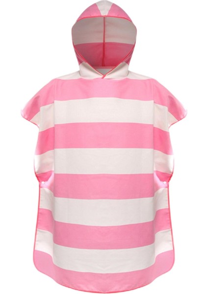 Mikrofiber Surf Beach Wetsuit Değiştiren Havlu Banyosu Cobe Poncho Hood, Pembe (Yurt Dışından)