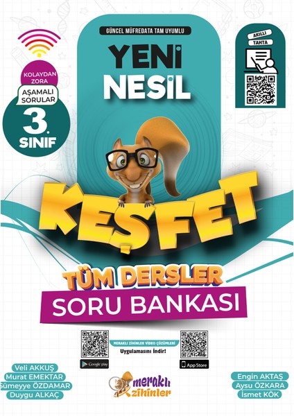 3. Sınıf Yeni Nesil Keşfet Tüm Dersler Soru Bankası