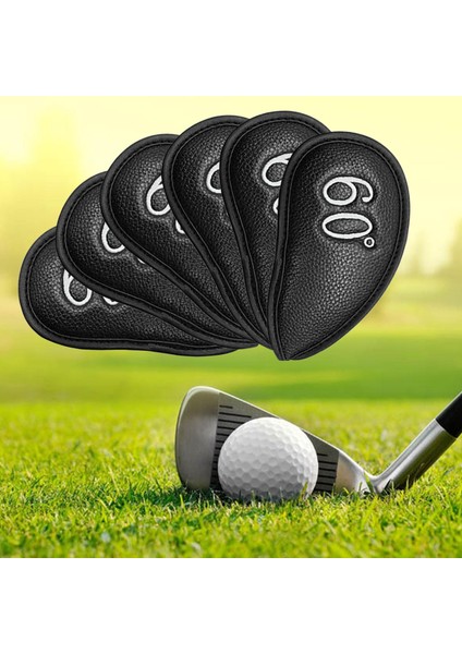6x Golf Demir Kafa Kapakları Koruyucu Kamlar Suya Işlemeli Siyah (Yurt Dışından) fırsatları
