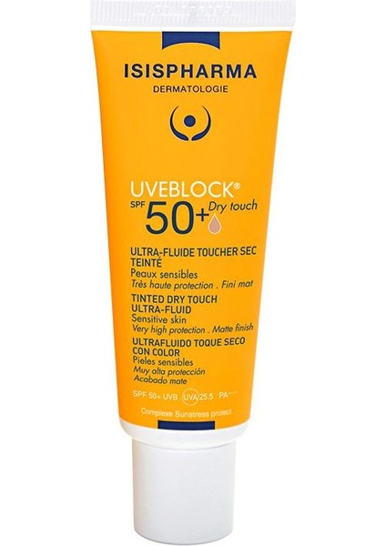 Isis Pharma Uveblock Spf 50+ Dry Touch Ultra Fluid 40 ml - Medium