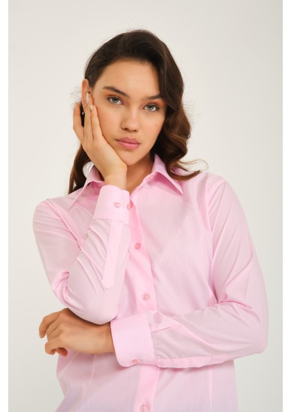 Pembe Klasik Gömlek