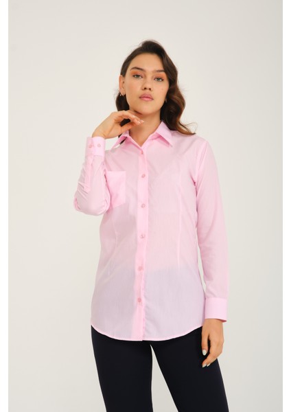 Pembe Klasik Gömlek