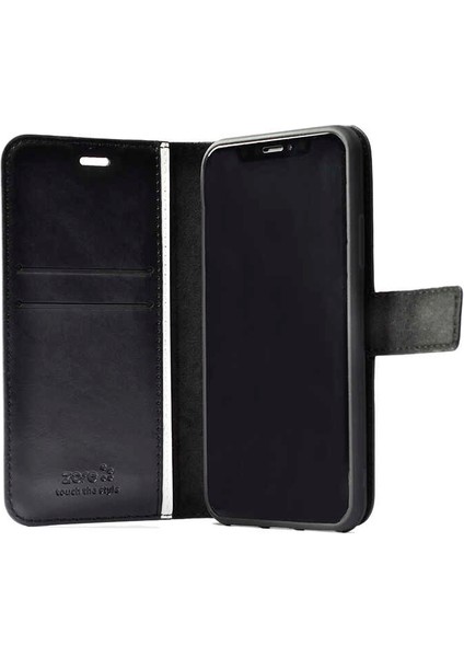 Case 4U Xiaomi Mi 12T / 12T Pro Kılıf Kartvizitli Standlı Tam Kapatan Deri Görünümlü Deluxe Kapak Kırmızı