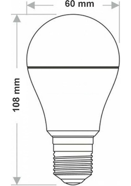 AA14-01020 9W Dimlenebilir Led Ampul 3000K Günışığı E27 A60 fiyatları
