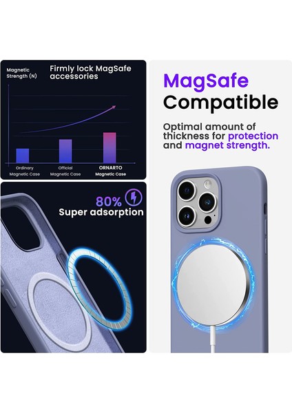 iPhone 12 Pro Max Kılıf Magsafe Wireless Şarj Özellikli Sıvı Jel Lansman Renkli Silikon