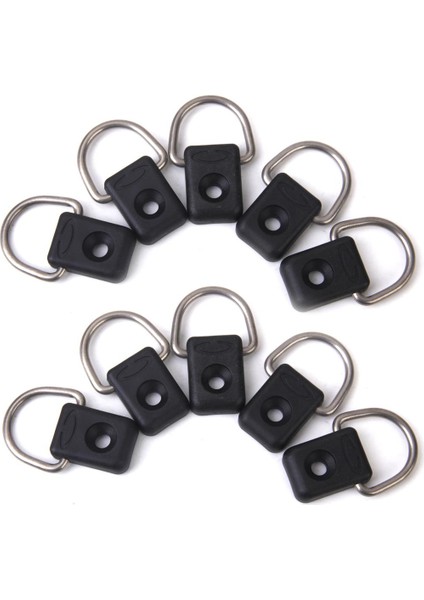 10 Kayak Tekne Bungee Bağlantı Döngüler Pad Göz Tokası ve 10 Güverte Takım D-Rings (Yurt Dışından) indirimleri