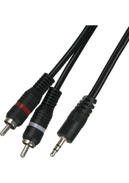 4794S 3.5mm Stereo To 2rca Aux Ses Kulaklık Çevirici Kablosu (1.8 Metre)