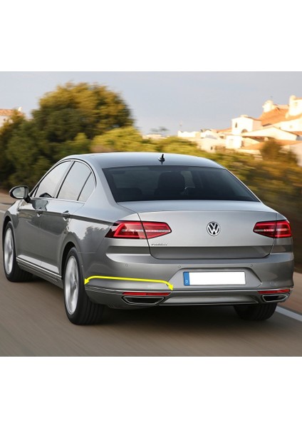 Vw Passat B8 2015-2019 Sol Arka Tampon Köşe Kromaj Çıta 3G0853841