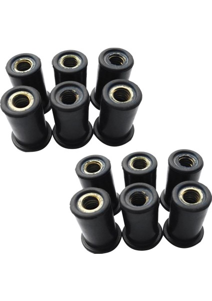 12 Parça İçin M6 Bağlantı Elemanı Lastik Somun (Yurt Dışından) indirimleri