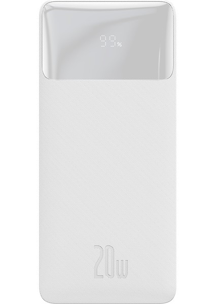 Bipow Overseas Edition Dijital Ekranlı 20W 20.000 Mah Powerbank Beyaz